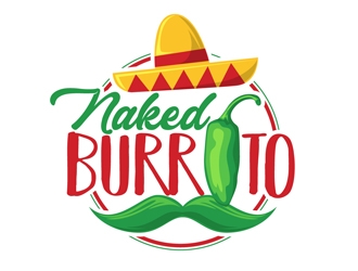 Naked Burrito logo design by DreamLogoDesign