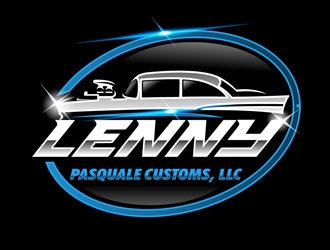 LENNY PASQUALE CUSTOMS, LLC logo design by DreamLogoDesign