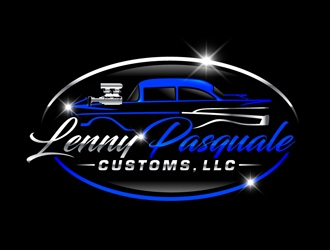 LENNY PASQUALE CUSTOMS, LLC logo design by DreamLogoDesign