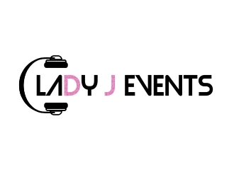 Lady J Events logo design by RealTaj