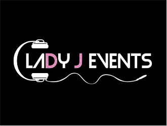 Lady J Events logo design by RealTaj