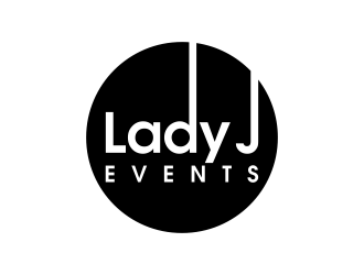 Lady J Events logo design by oke2angconcept
