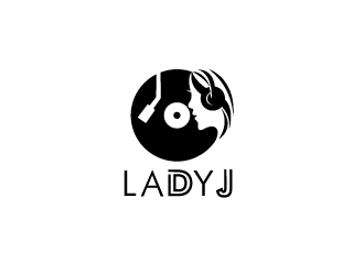 Lady J Events logo design by Foxcody
