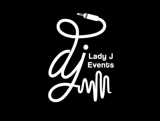 Lady J Events logo design by Suvendu