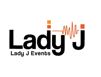 Lady J Events logo design by Suvendu