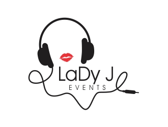 Lady J Events logo design by rokenrol