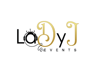 Lady J Events logo design by SiliaD