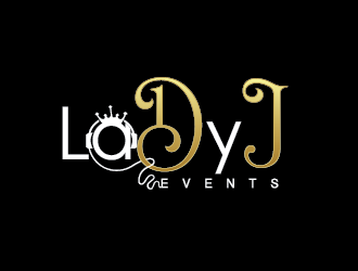 Lady J Events logo design by SiliaD