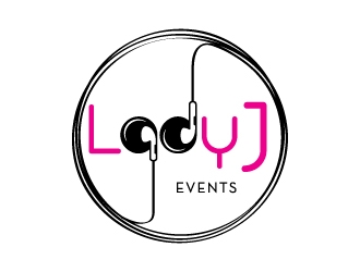 Lady J Events logo design by jishu