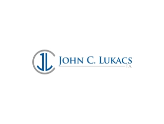 John C. Lukacs, P.A. logo design by CreativeKiller