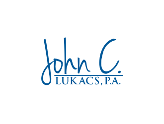 John C. Lukacs, P.A. logo design by BintangDesign
