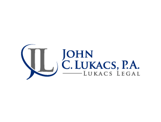 John C. Lukacs, P.A. logo design by bluespix