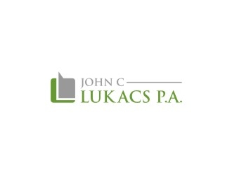 John C. Lukacs, P.A. logo design by bricton