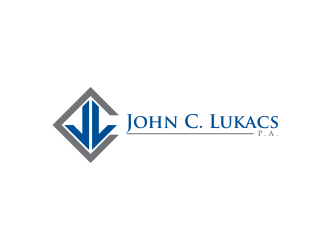John C. Lukacs, P.A. logo design by oke2angconcept
