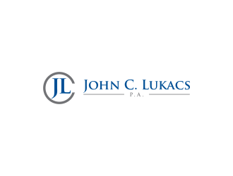 John C. Lukacs, P.A. logo design by oke2angconcept