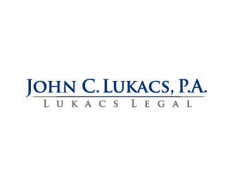 John C. Lukacs, P.A. logo design by bluespix