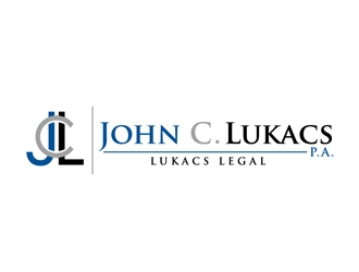 John C. Lukacs, P.A. logo design by DreamLogoDesign