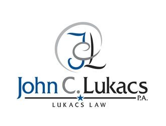 John C. Lukacs, P.A. logo design by DreamLogoDesign