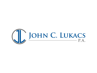 John C. Lukacs, P.A. logo design by pakNton