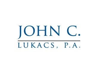 John C. Lukacs, P.A. logo design by maserik