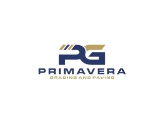 Primavera grading and paving logo design by bricton