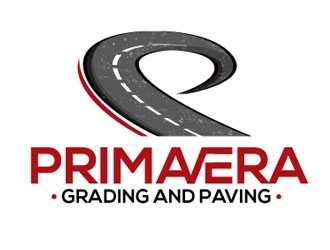 Primavera grading and paving logo design by shere