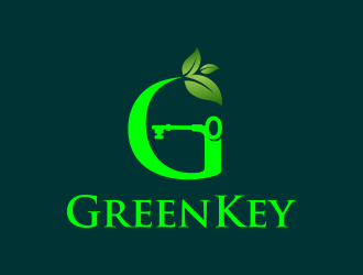Green Key logo design by AisRafa
