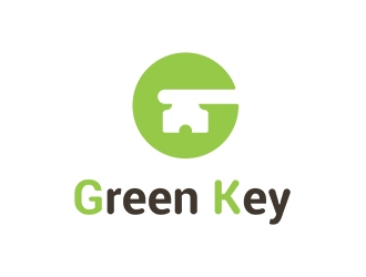 Green Key logo design by planoLOGO