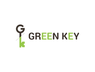 Green Key logo design by planoLOGO