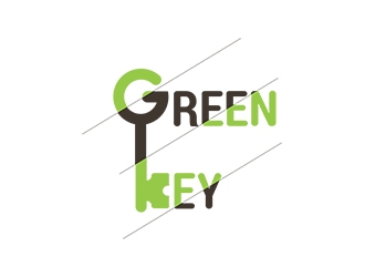 Green Key logo design by planoLOGO