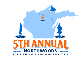 5th Annual Northwoods Ice Fishing & Snowmobile Trip logo design by SOLARFLARE