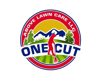 One Cut Above Lawn Care LLC logo design by bougalla005