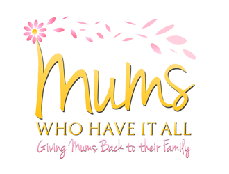 Mums who have it all with tag line Giving Mums back to their family logo design by megalogos