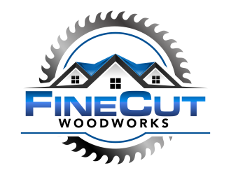 FineCut Woodworks  logo design by ingepro