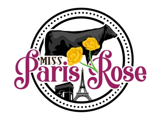 Miss Paris Rose logo design by DreamLogoDesign