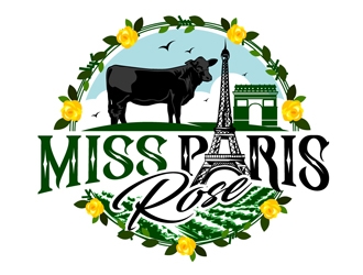 Miss Paris Rose logo design by DreamLogoDesign