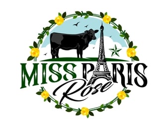 Miss Paris Rose logo design by DreamLogoDesign