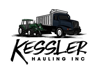 Kessler Hauling Inc logo design by daywalker