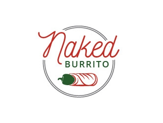 Naked Burrito logo design by eyeglass
