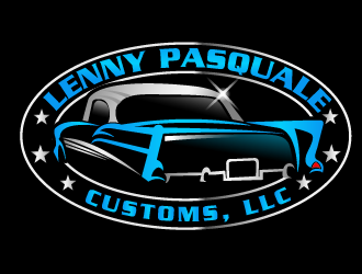 LENNY PASQUALE CUSTOMS, LLC logo design by THOR_