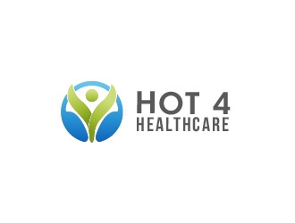 Hot 4 Healthcare logo design by eyeglass