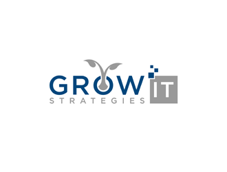 Grow IT Strategies logo design by bomie