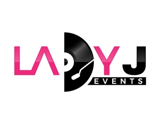 Lady J Events logo design by DreamLogoDesign