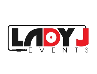 Lady J Events logo design by DreamLogoDesign