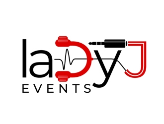 Lady J Events logo design by DreamLogoDesign