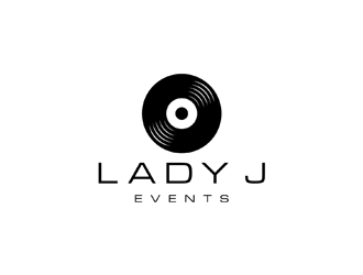 Lady J Events logo design by ndaru
