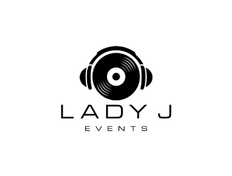 Lady J Events logo design by ndaru