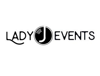 Lady J Events logo design by RealTaj