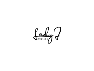 Lady J Events logo design by Barkah