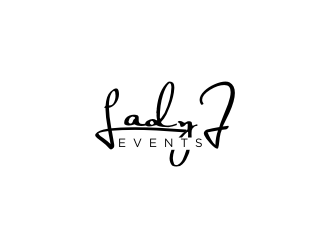 Lady J Events logo design by Barkah